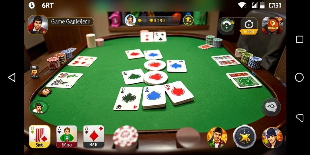 Tampilan gameplay 6RT yang seru dan menarik perhatian saat bermain Gaple.
