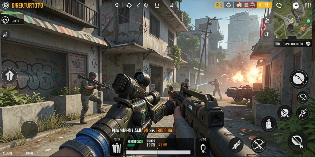 Screenshot menunjukkan aksi gameplay seru dalam DIREKTURTOTO.