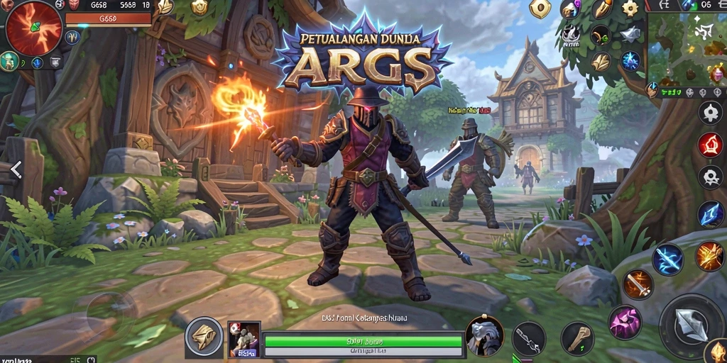 Tangkapan layar G668 menunjukkan aksi pertarungan seru dalam gameplay ARPG.