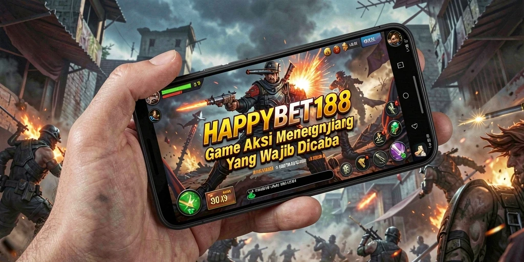 Screenshot menunjukkan aksi intens dalam permainan HAPPYBET188.