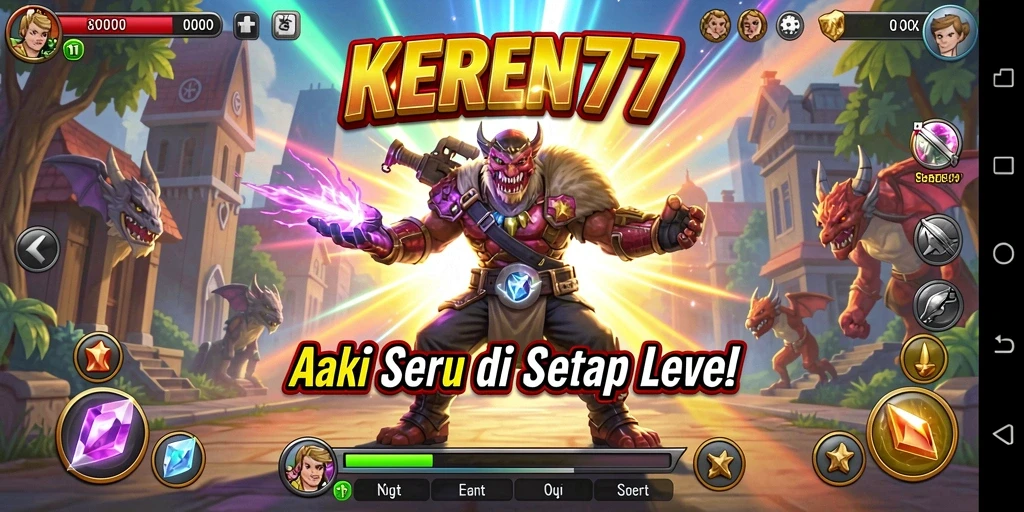 Tampilan gameplay KEREN77 yang menegangkan dan penuh aksi.