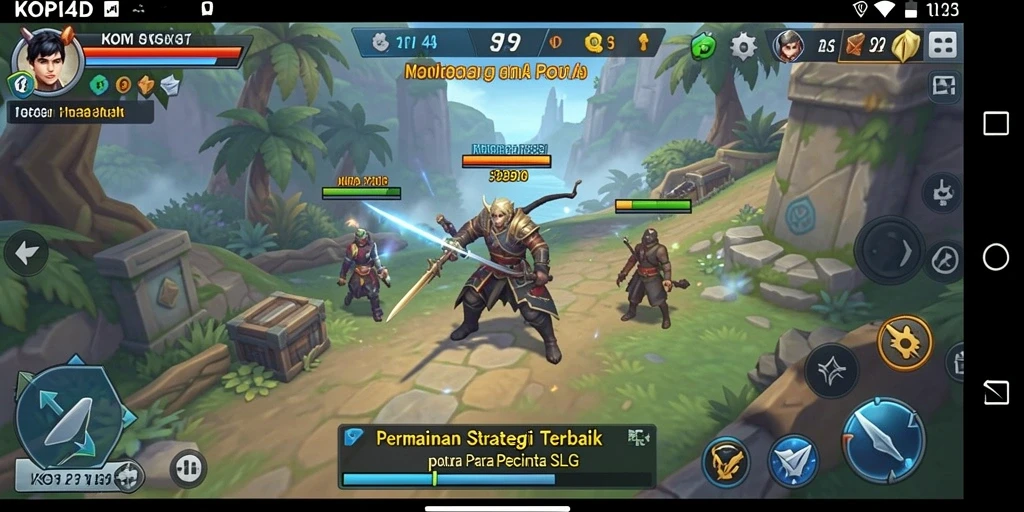 Tampilan gameplay seru dan interaksi strategis dalam KOPI4D.