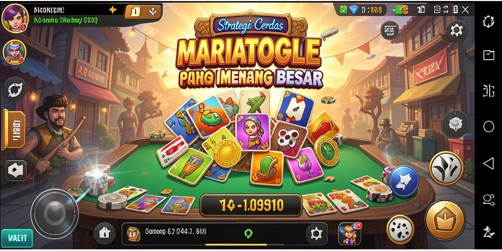 Tampilan gameplay MARIATOGEL yang menakjubkan dan strategis.