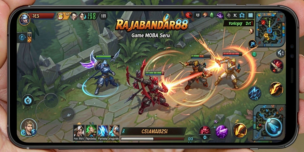 Tangkapan layar gameplay epik dari RAJABANDAR88 dengan aksi pertempuran tak terlupakan.